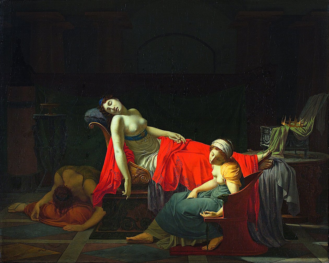 Morte di Cleopatra da Jean Baptiste Regnault