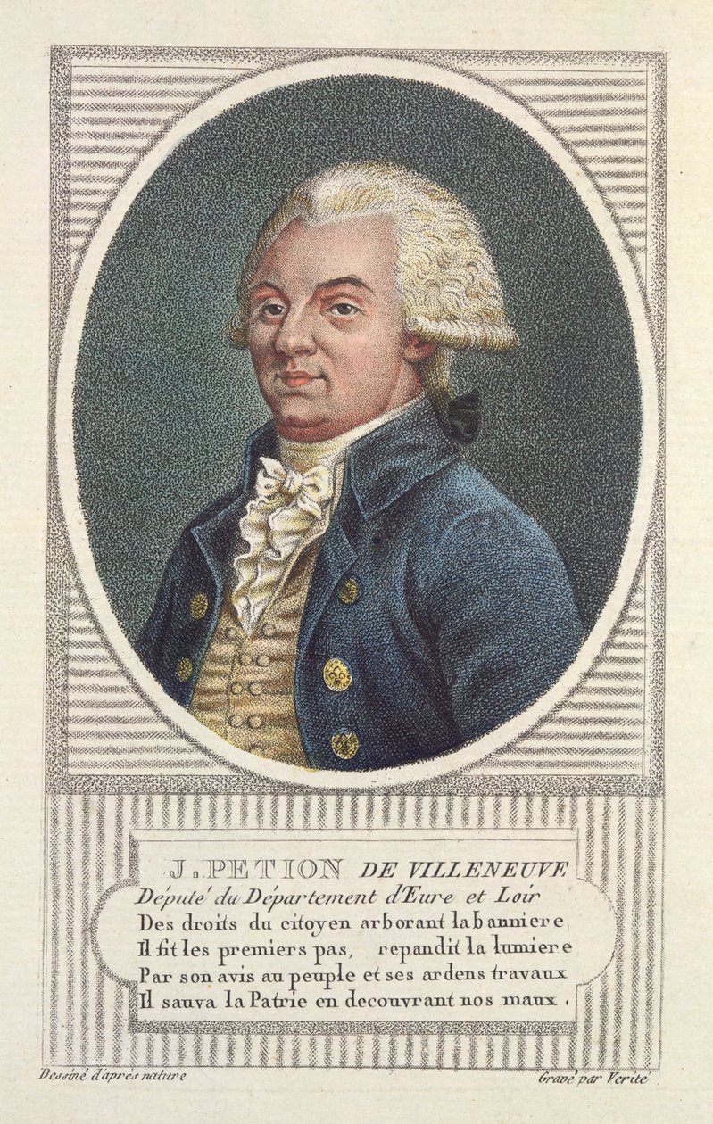 Jerome Petion de Villeneuve (1756-94) da Jean Baptiste Verite