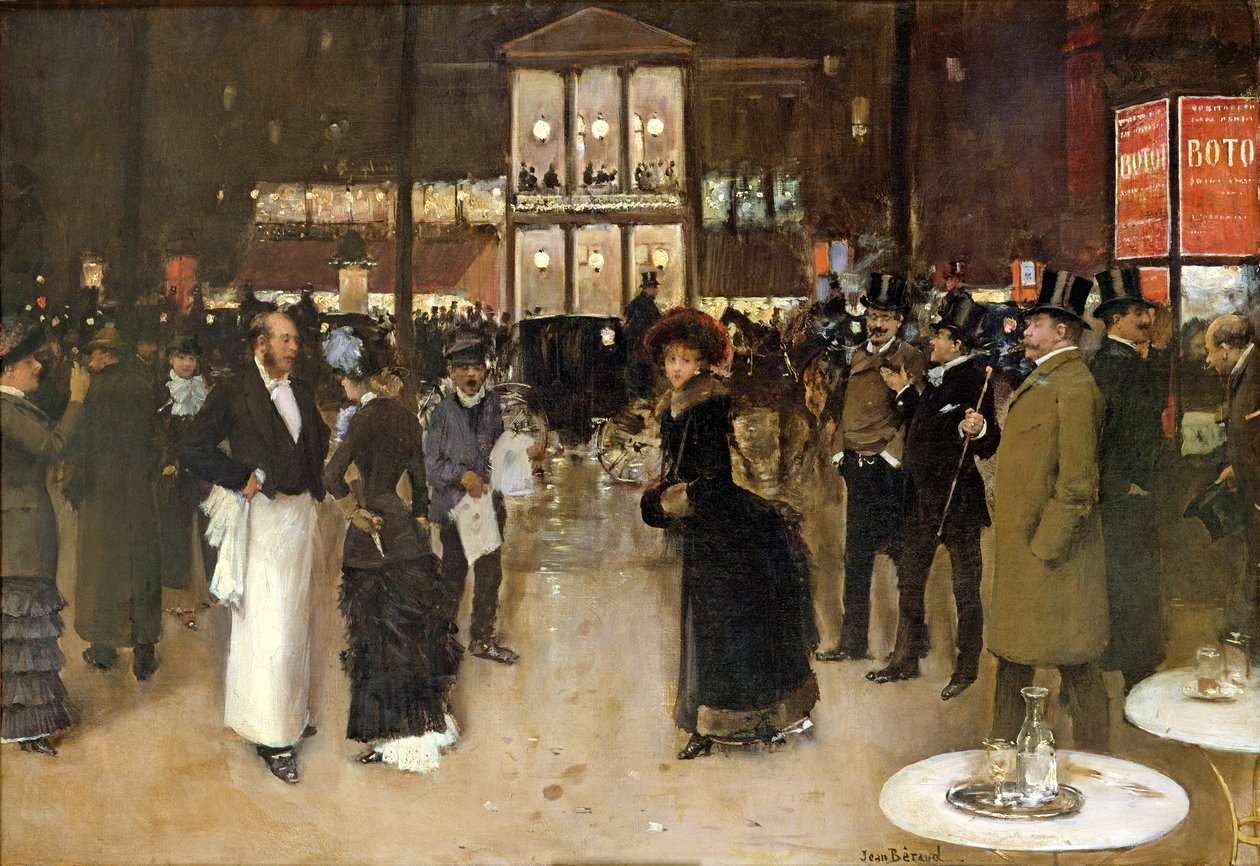 Il Boulevard di notte, davanti al Théâtre des Variétés da Jean Beraud