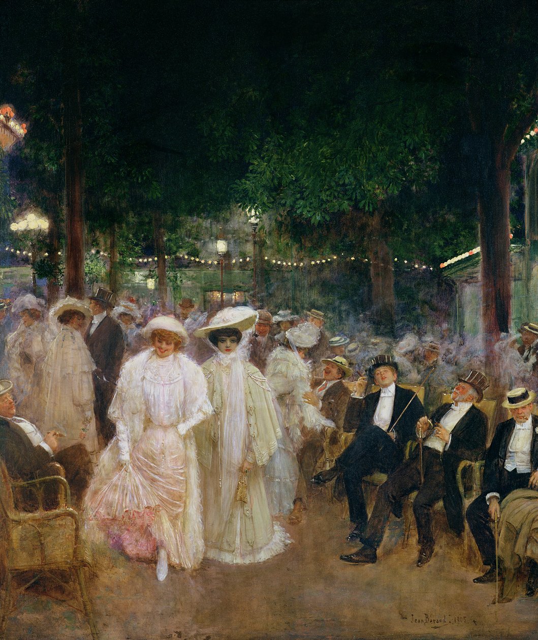 I giardini di Parigi, o Le bellezze della notte, 1905 da Jean Beraud