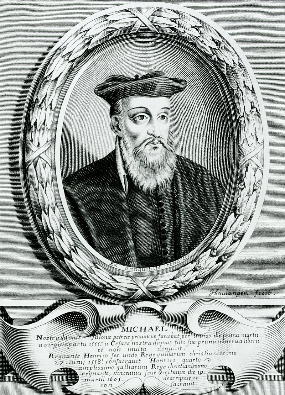 Ritratto di Michel de Nostredame (Nostradamus) (1503-66) da Jean Boulanger
