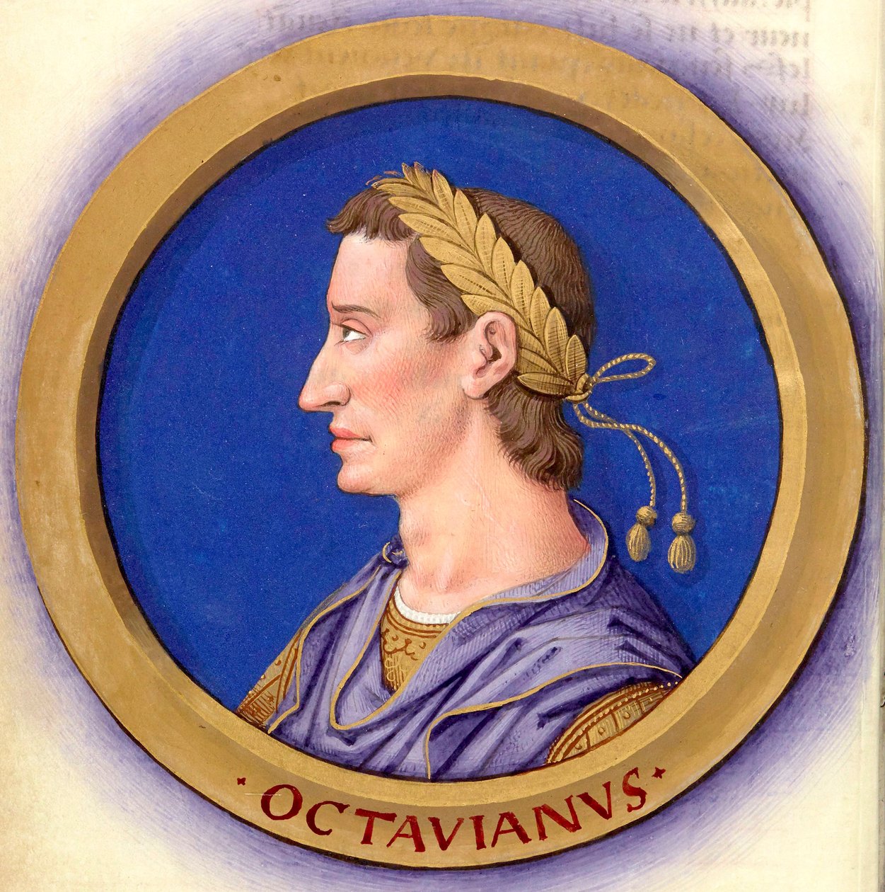 Descrizione dei dodici Cesari con le loro figure 2-Augusto da Jean Bourdichon