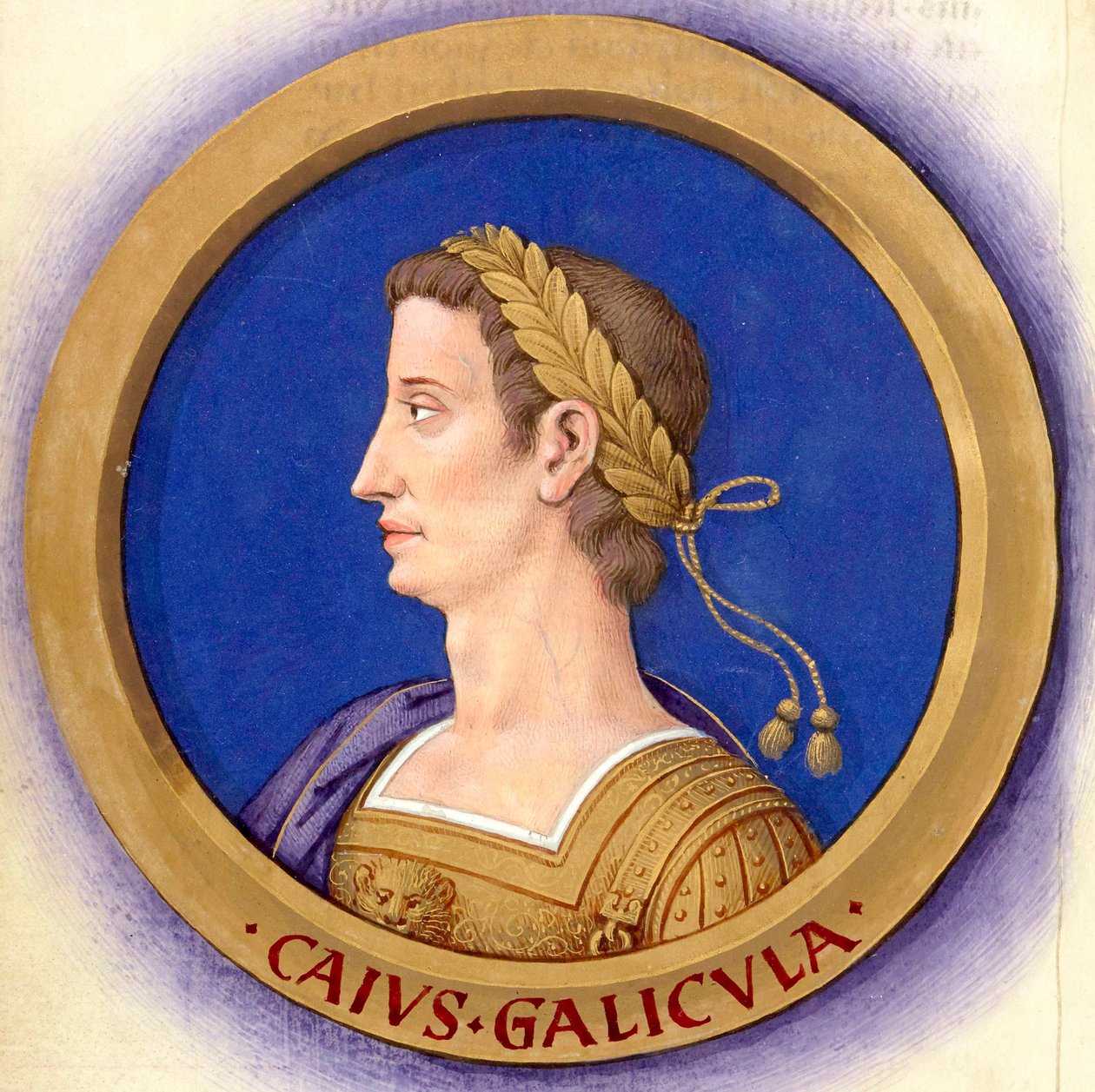 Descrizione dei dodici Cesari con le loro figure 4-Caligola da Jean Bourdichon