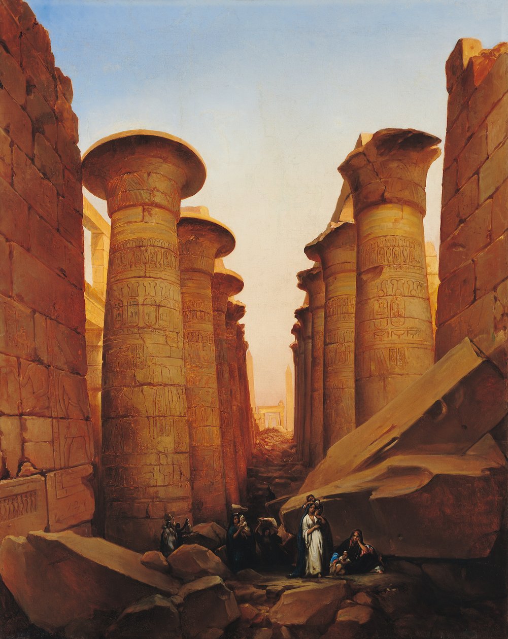 Il grande tempio di Amon a Karnak da Jean Charles Langlois