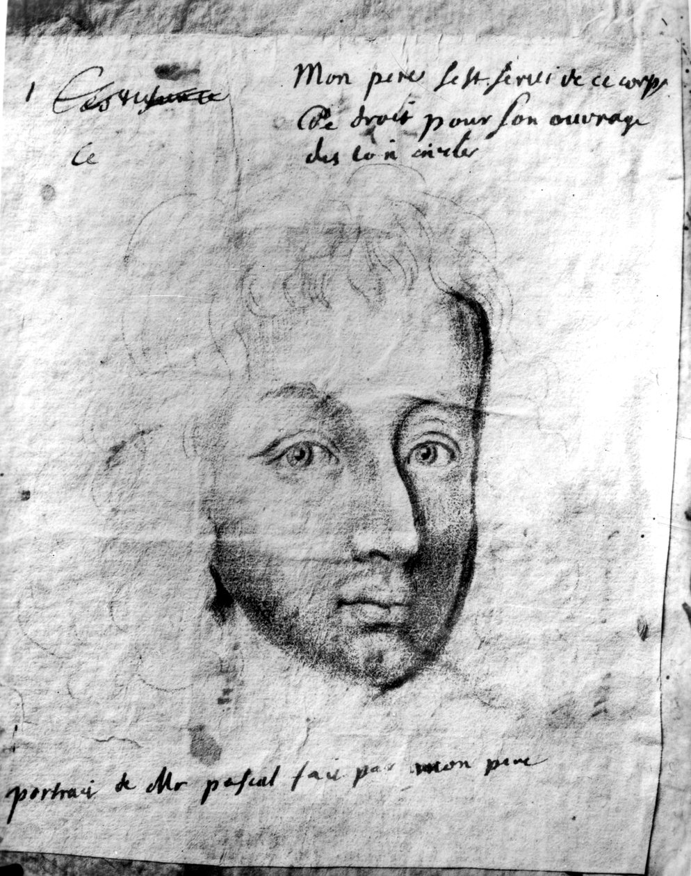 Ritratto di Blaise Pascal (1623-62) dal suo amico da Jean Donnat