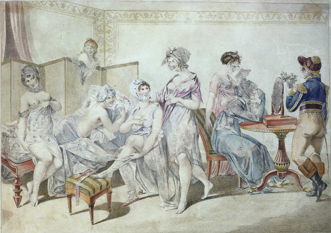 Lavoratori della lavanderia, inizio XIX secolo da Jean Francois Bosio