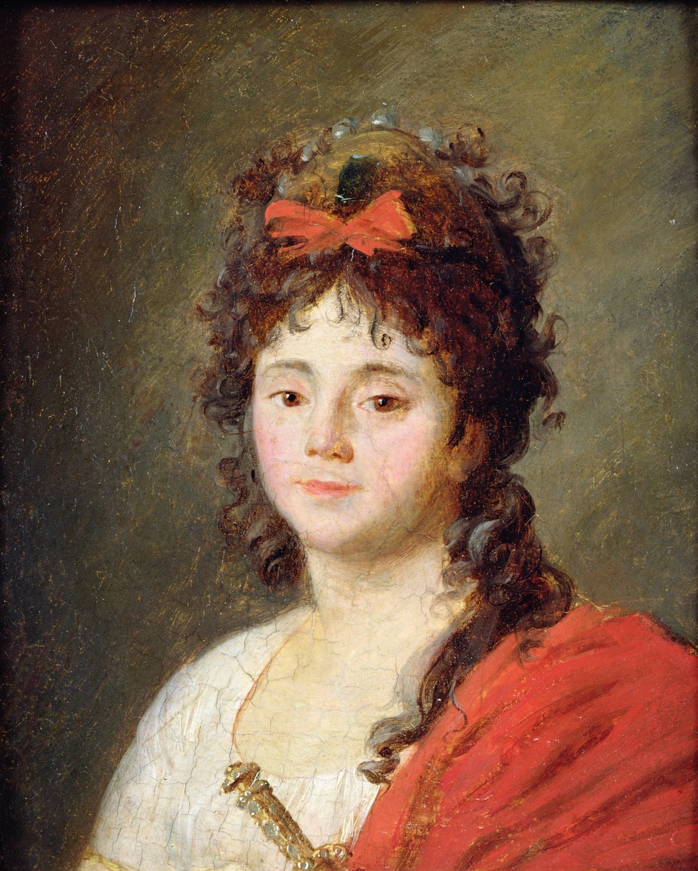 Ritratto di Mademoiselle Maillard (1766-1818) come la Dea della Ragione alla Festa della Chiesa di Notre-Dame, 10 novembre 1793, dopo il 1793 da Jean Francois Garneray