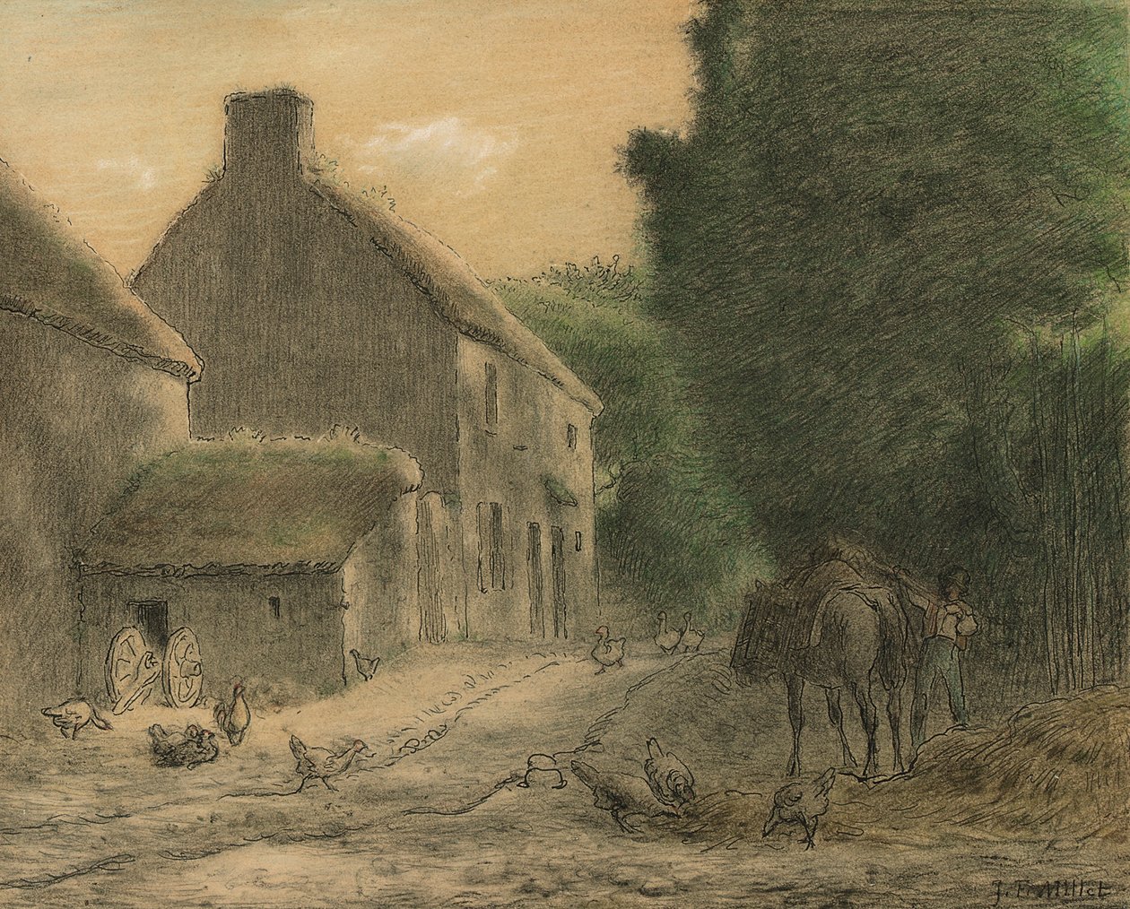 Fattoria a Gruchy da Jean Francois Millet