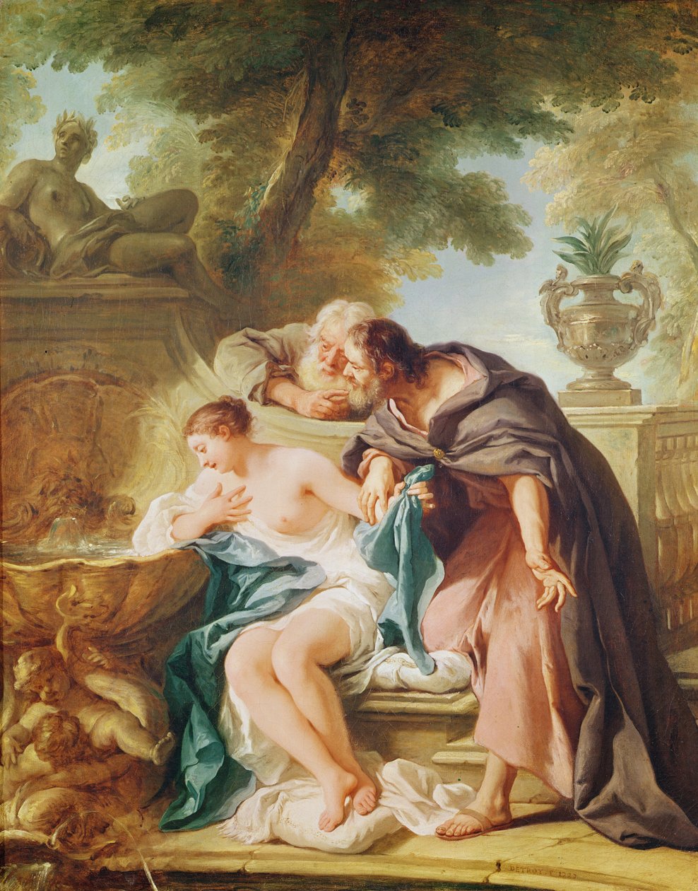 Susanna e i vecchioni, 1727 da Jean François de Troy