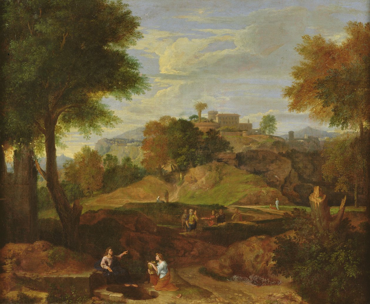 Paesaggio classico da Jean Francois, the Younger Millet