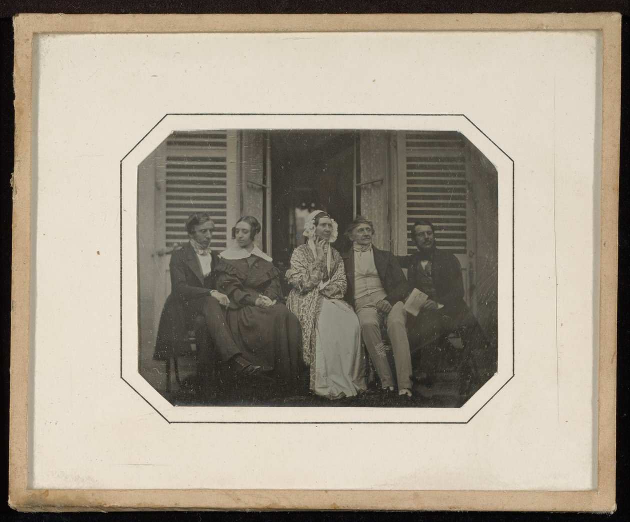 Ritratto di gruppo di cinque persone da Jean Gabriel Eynard