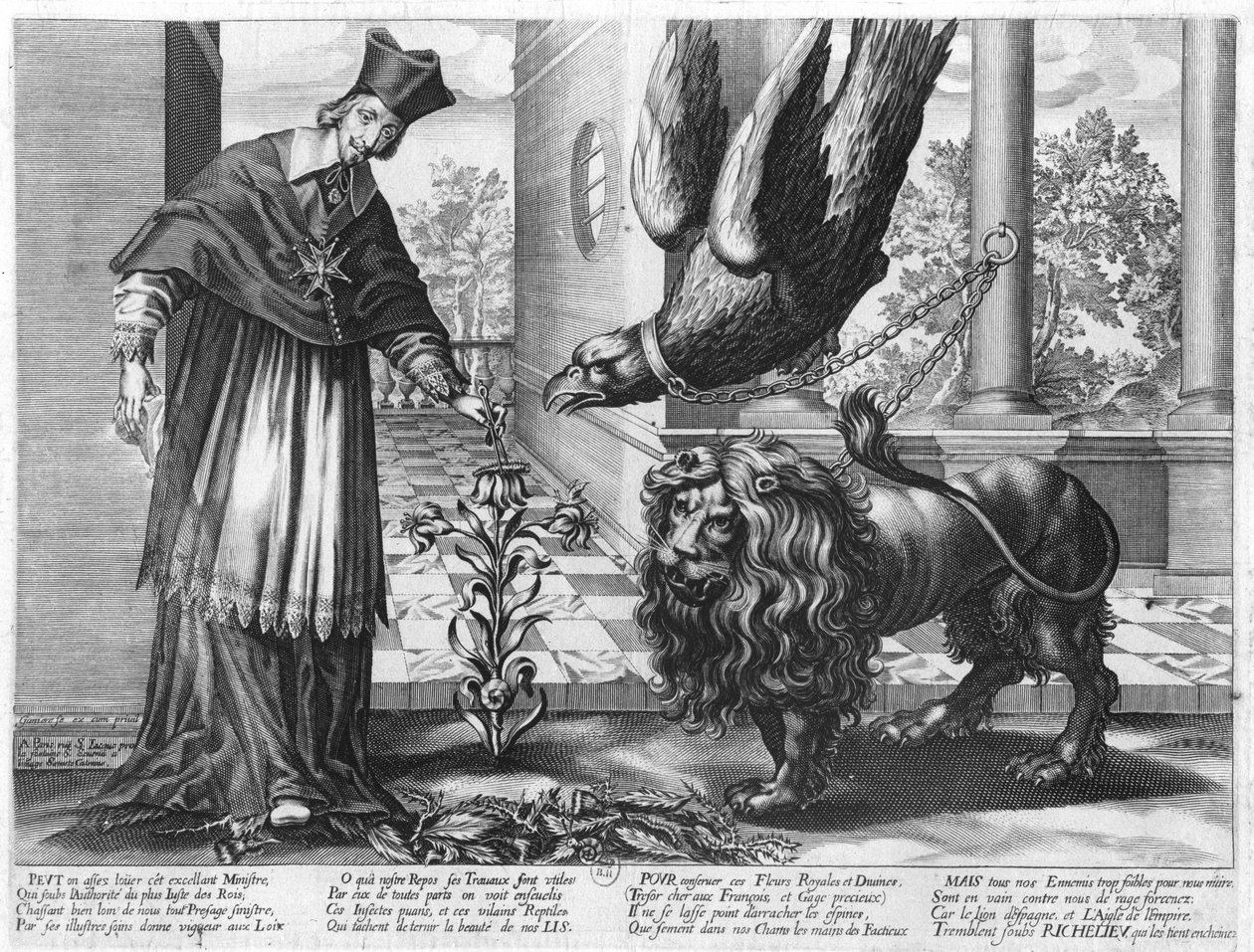 Allegoria in lode del cardinale Richelieu che combatte contro l