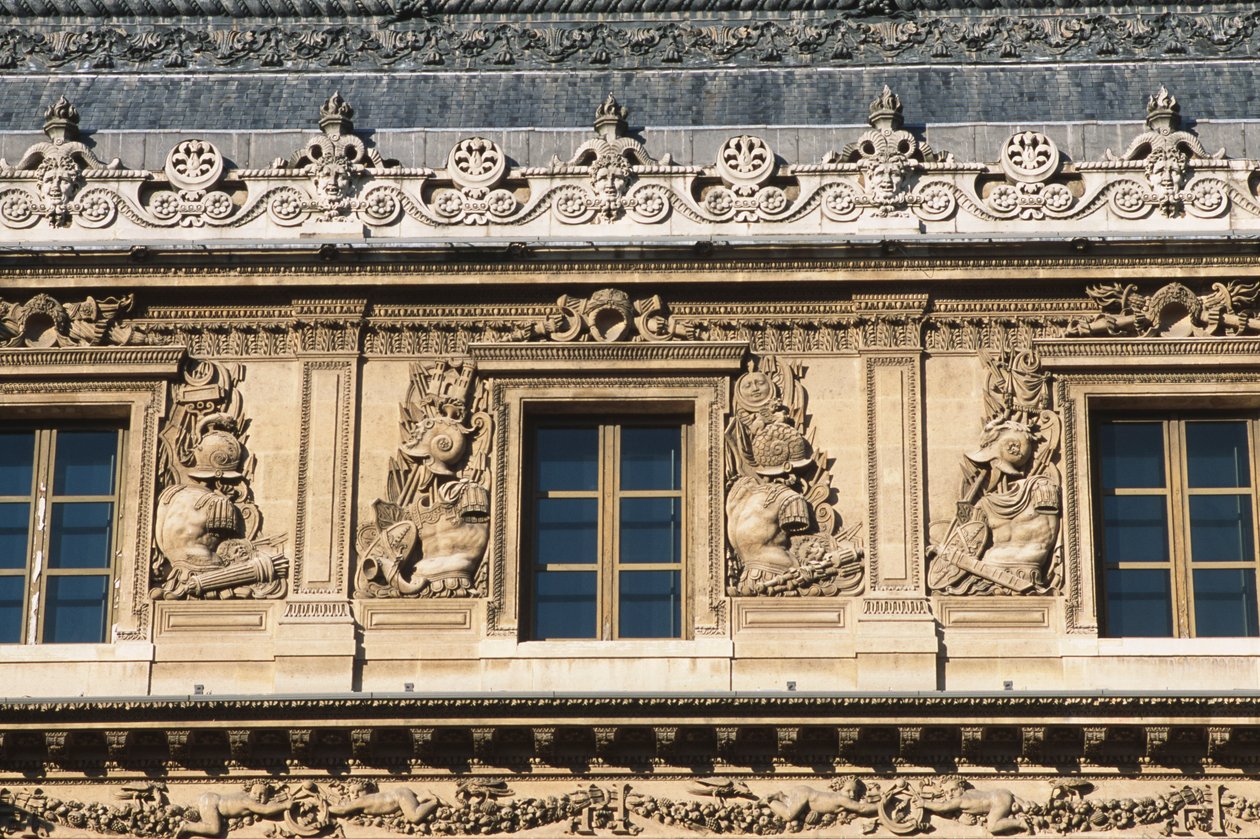 La Cour Carrée; ala Lescot, dettaglio da Jean Goujon