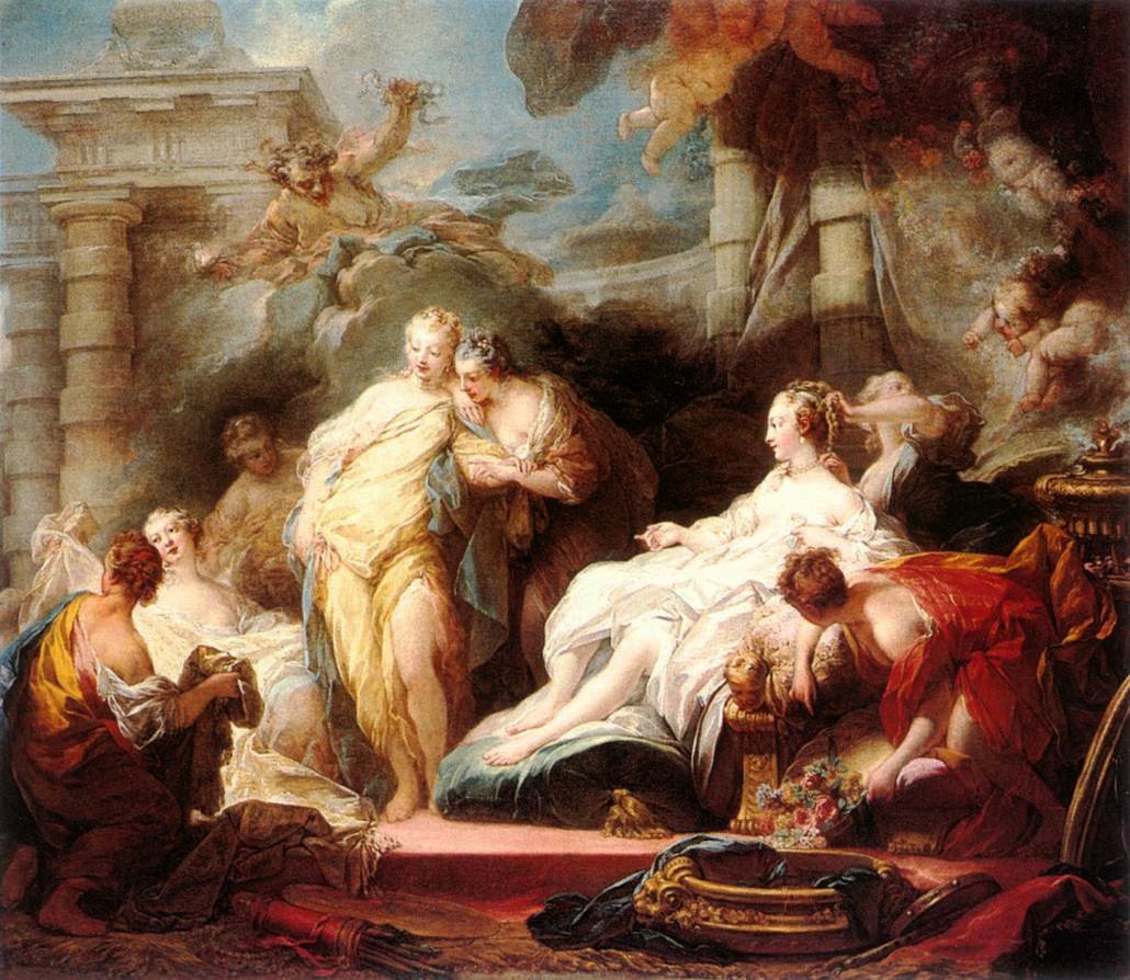 Psiche mostra alle sue sorelle i doni di Cupido da Jean Honore Fragonard