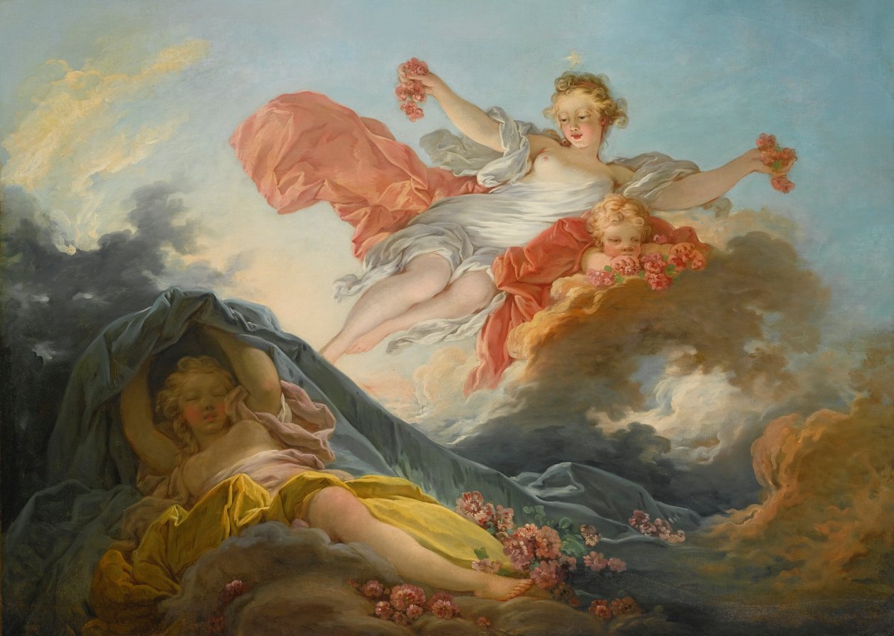 La dea Aurora trionfa sulla notte da Jean Honore Fragonard