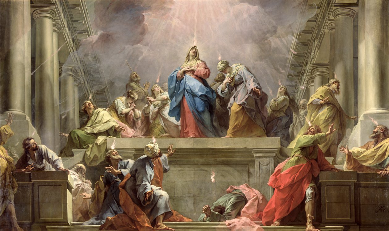 Pentecoste, 1732 da Jean Bernard Restout
