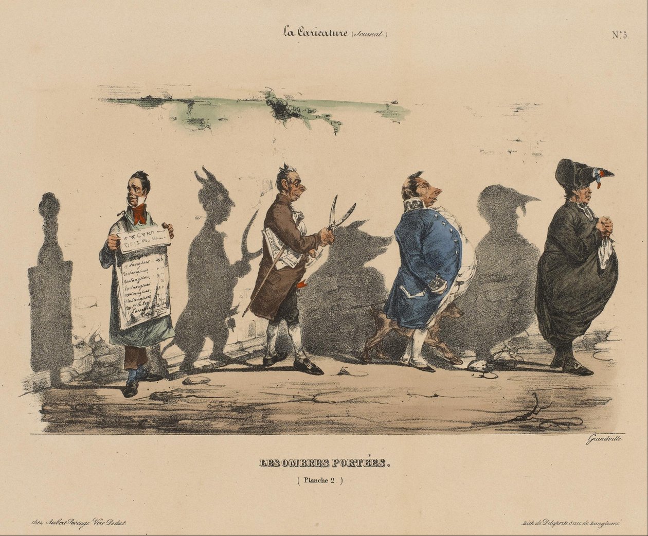 La Caricatura; Le Ombre Proiettate, n. 5 da Jean Ignace Isidore Gérard
