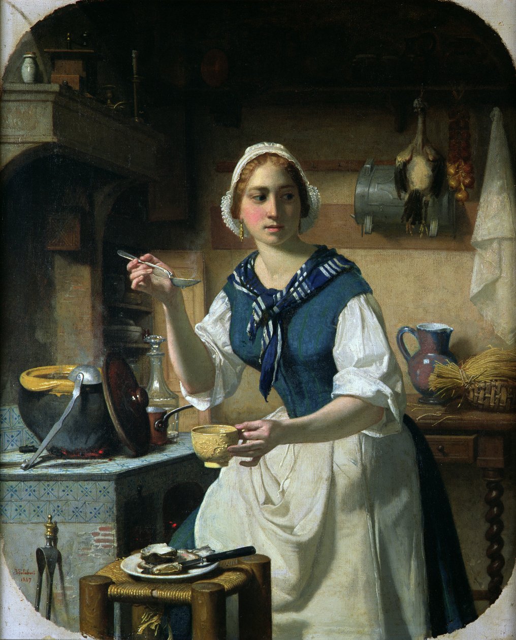 Il Primo stock, 1847 da Jean Jalabert