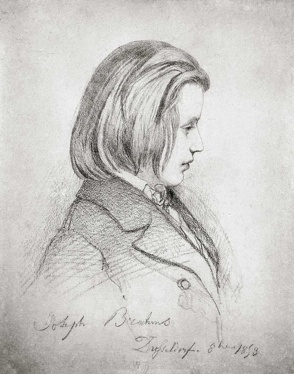 Ritratto di Johannes Brahms (1833-97) a vent