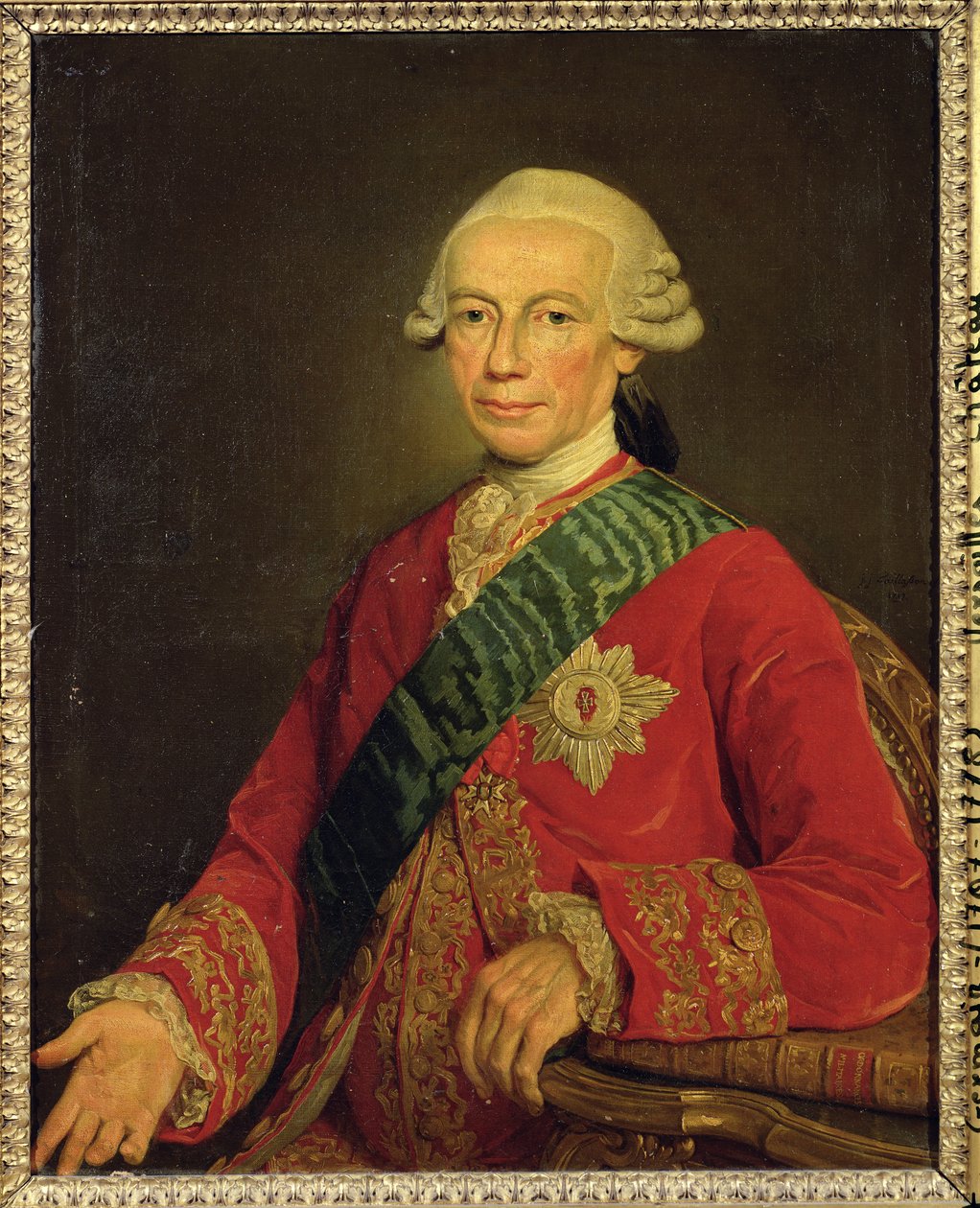 Conte Claude-Louis-Robert de Saint-Germain (1707-78) da Jean Joseph Taillasson
