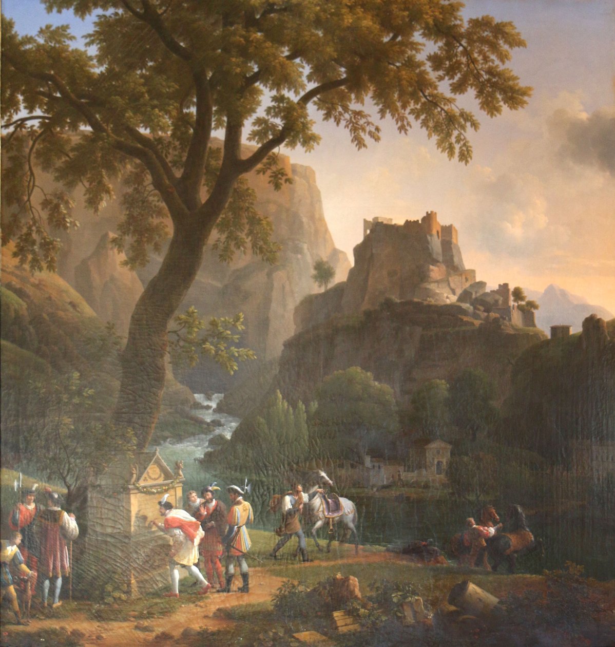Francesco I alla Fontana di Vaucluse da Jean Joseph Xavier Bidauld