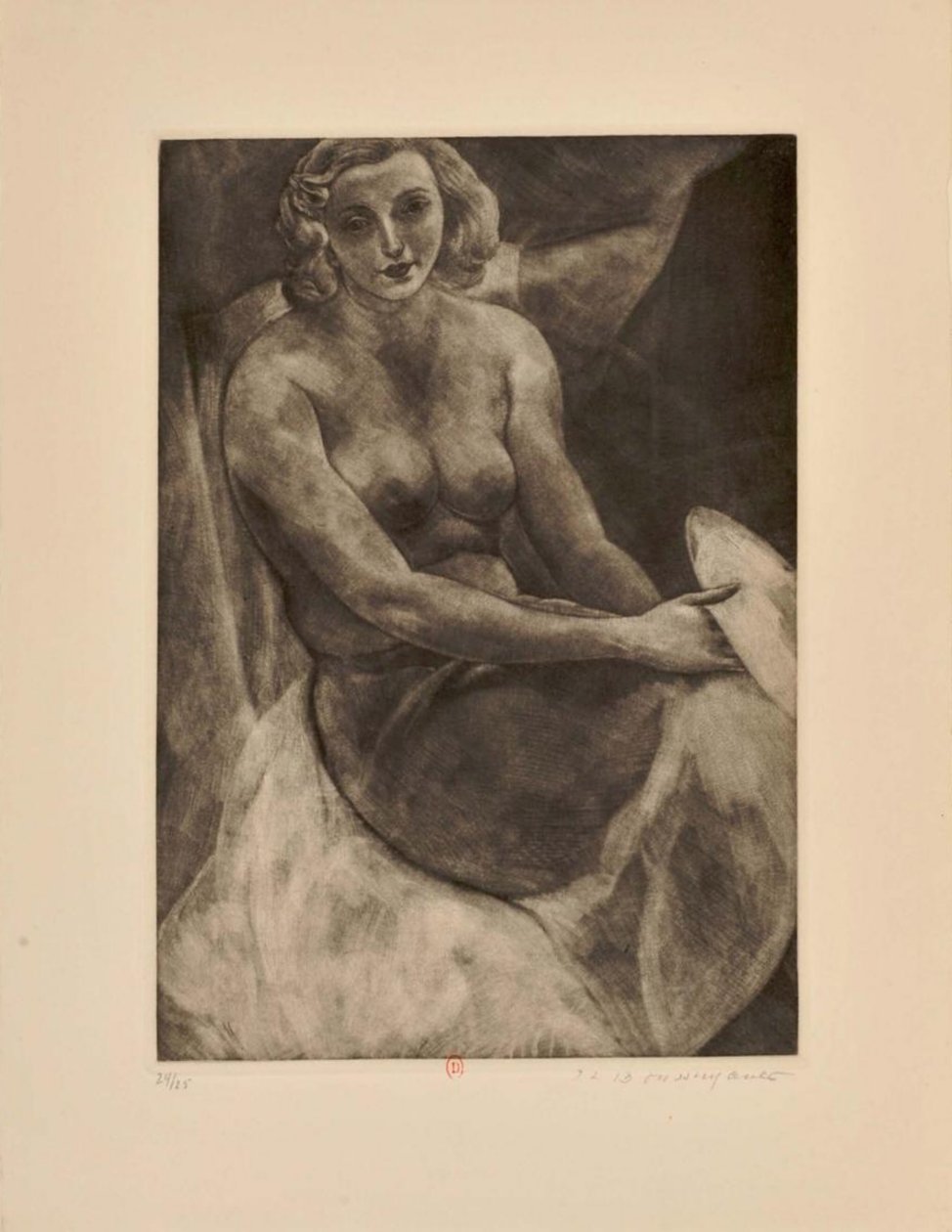 Visages, suite di quattordici incisioni alla maniera nera da Jean Louis Boussingault