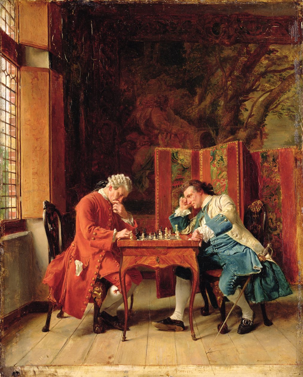 I giocatori di scacchi da Jean Louis Ernest Meissonier