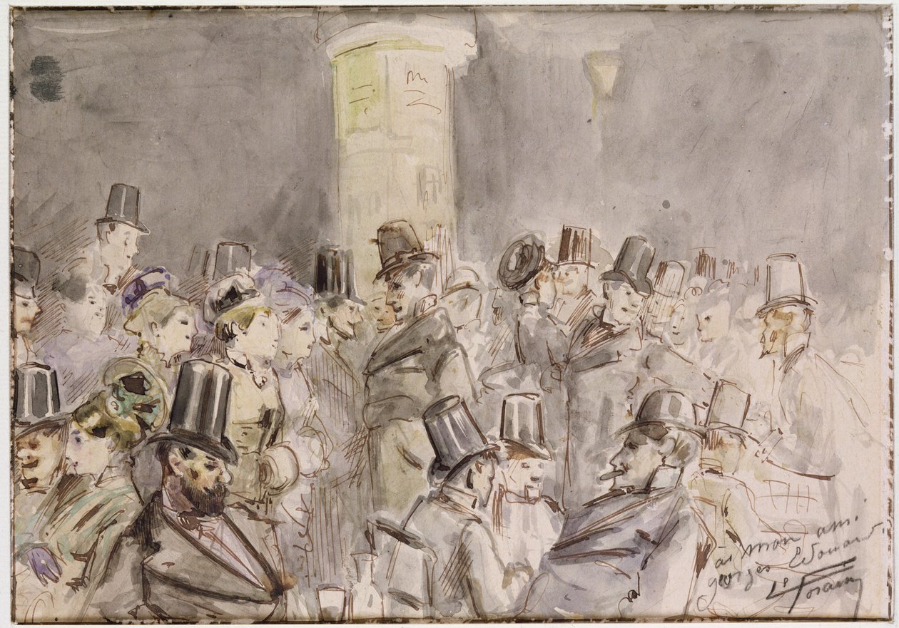Un boulevard parigino, 1880 da Jean Louis Forain