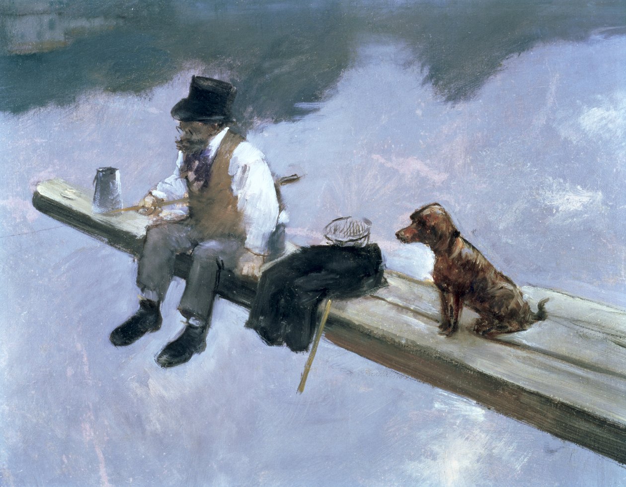 Il pescatore, (dettaglio) da Jean Louis Forain