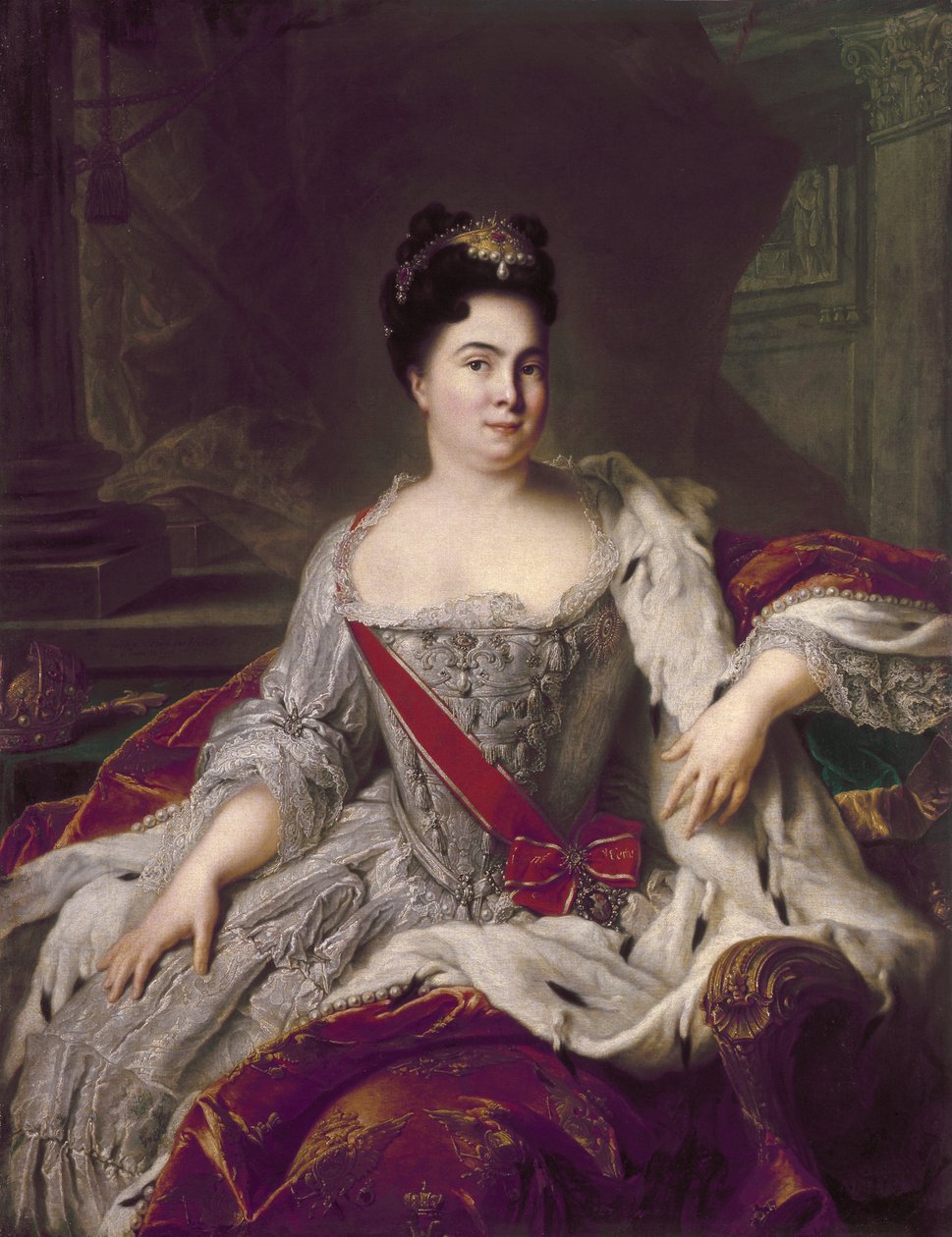 Ritratto di Caterina I (1684-1727) da Jean Marc Nattier