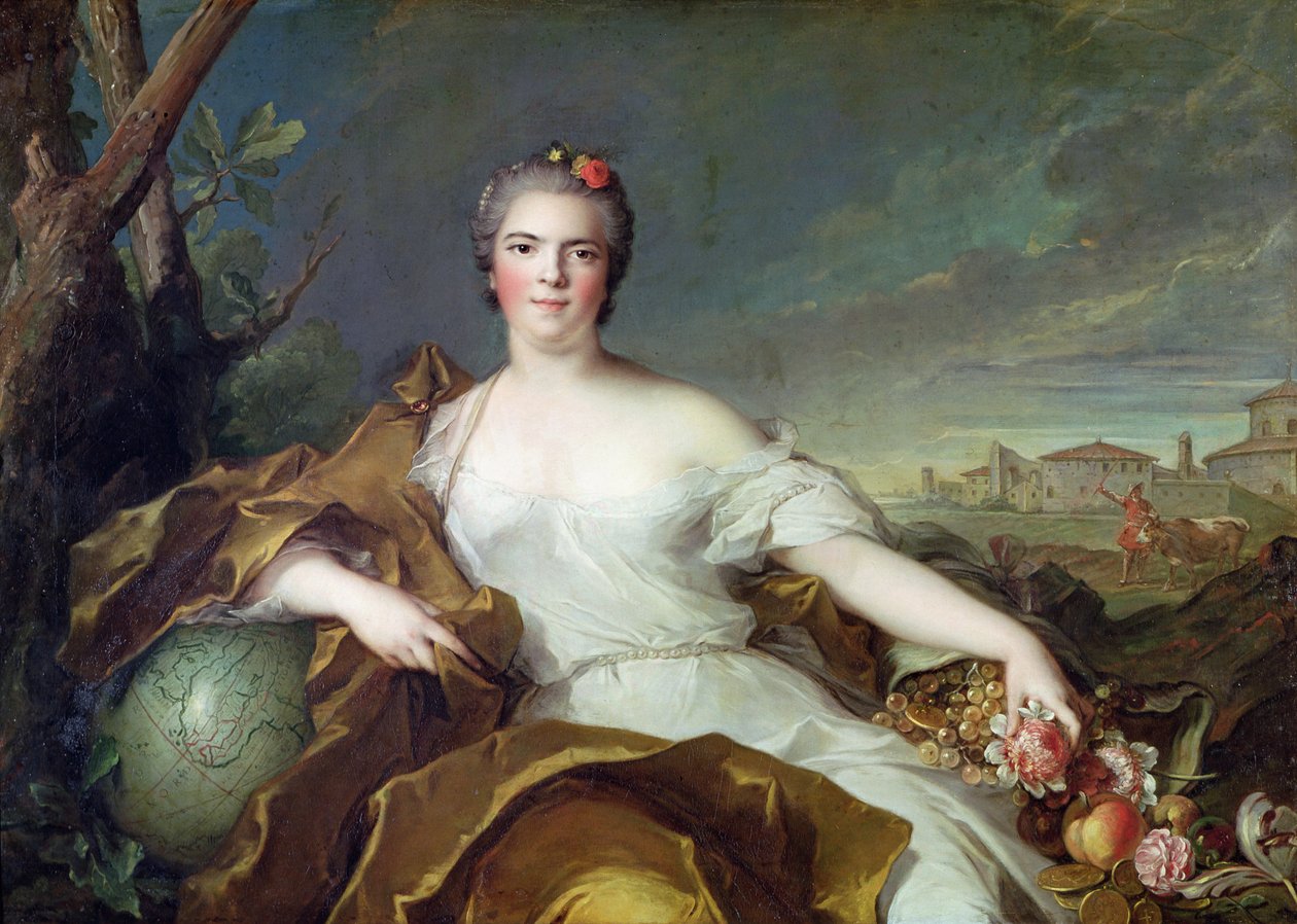 Louise-Elisabeth di Francia, come elemento della Terra. 1750-1 da Jean Marc Nattier