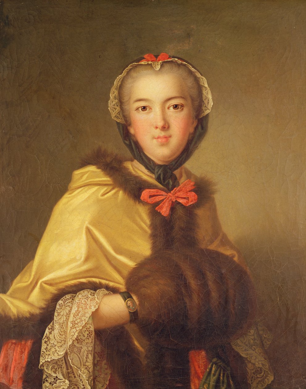 Ritratto di Louis-Henriette de Bourbon-Conti, con scaldino da Jean Marc Nattier