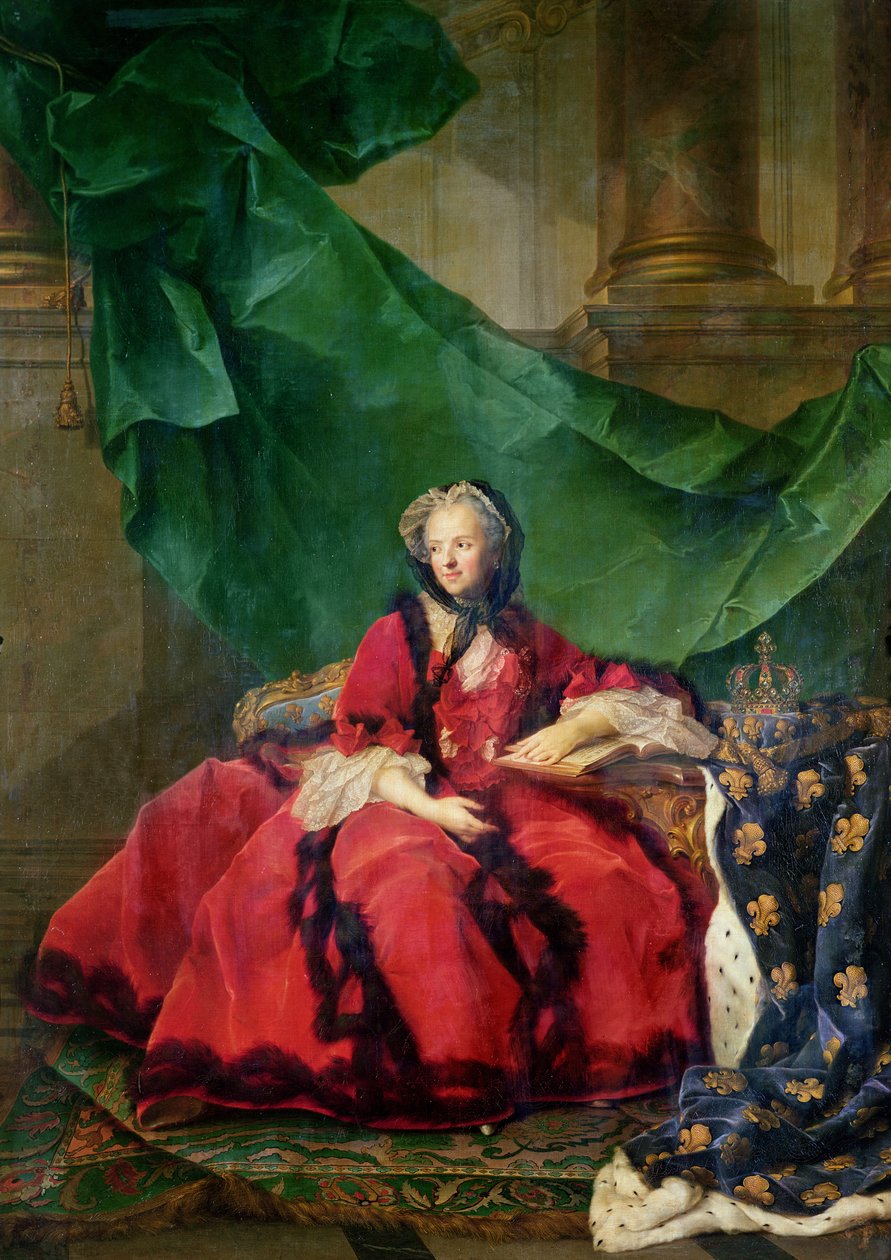 Ritratto di Maria Leszczynska (1703-68) in abito quotidiano da Jean Marc Nattier
