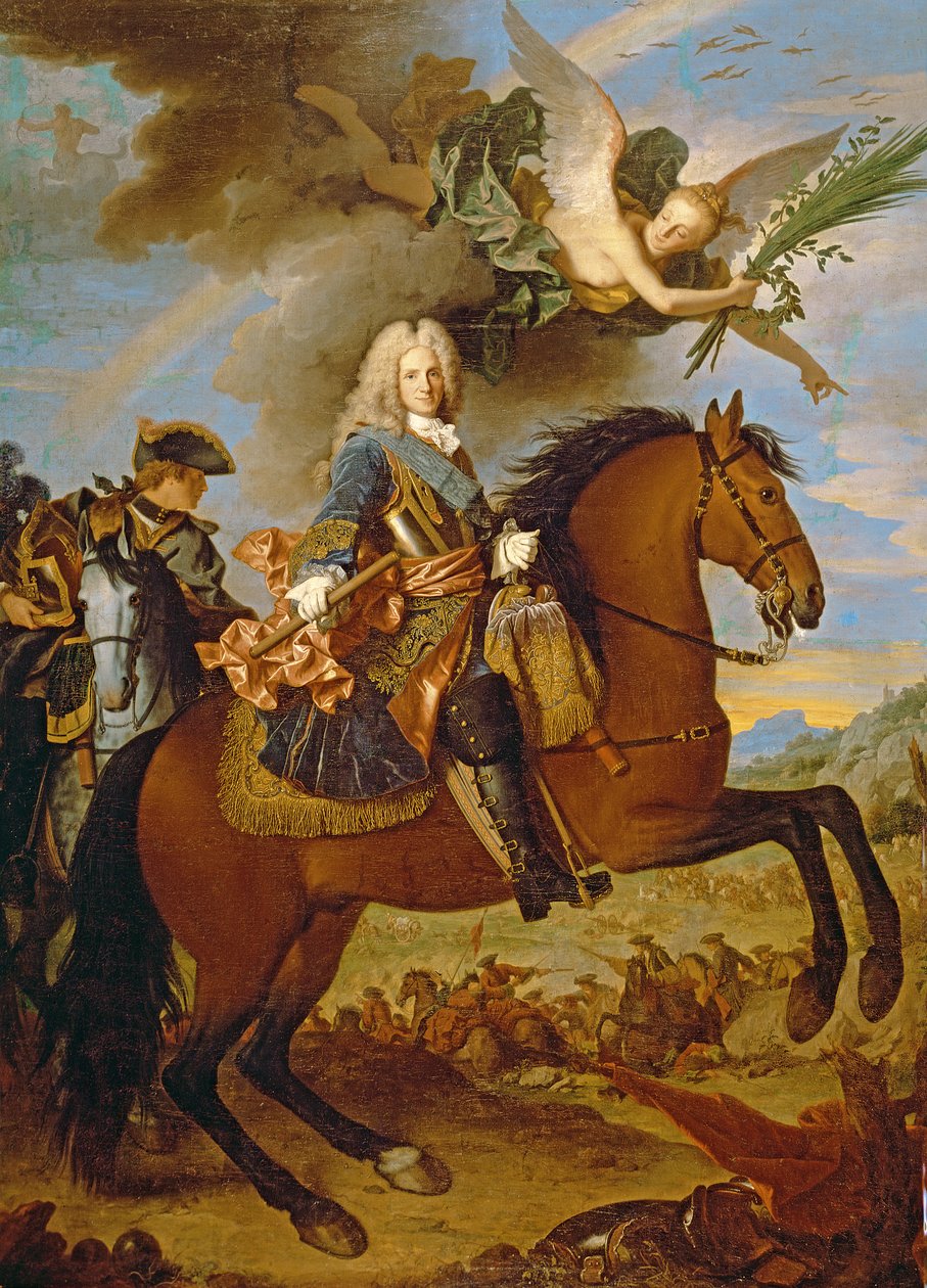 Ritratto equestre di Filippo V (1683-1746) da Jean Ranc