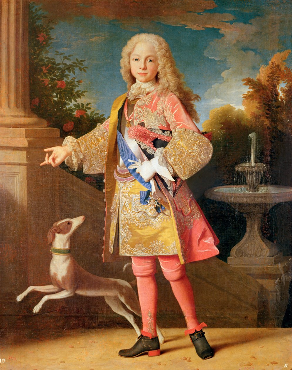 Ritratto di Ferdinando di Borbone, Principe delle Asturie, c.1725-35 da Jean Ranc