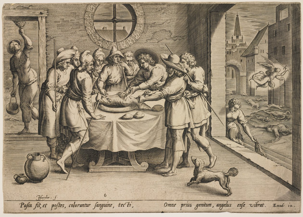 Pasqua (Esodo 12) da Jean or Johann Sadeler