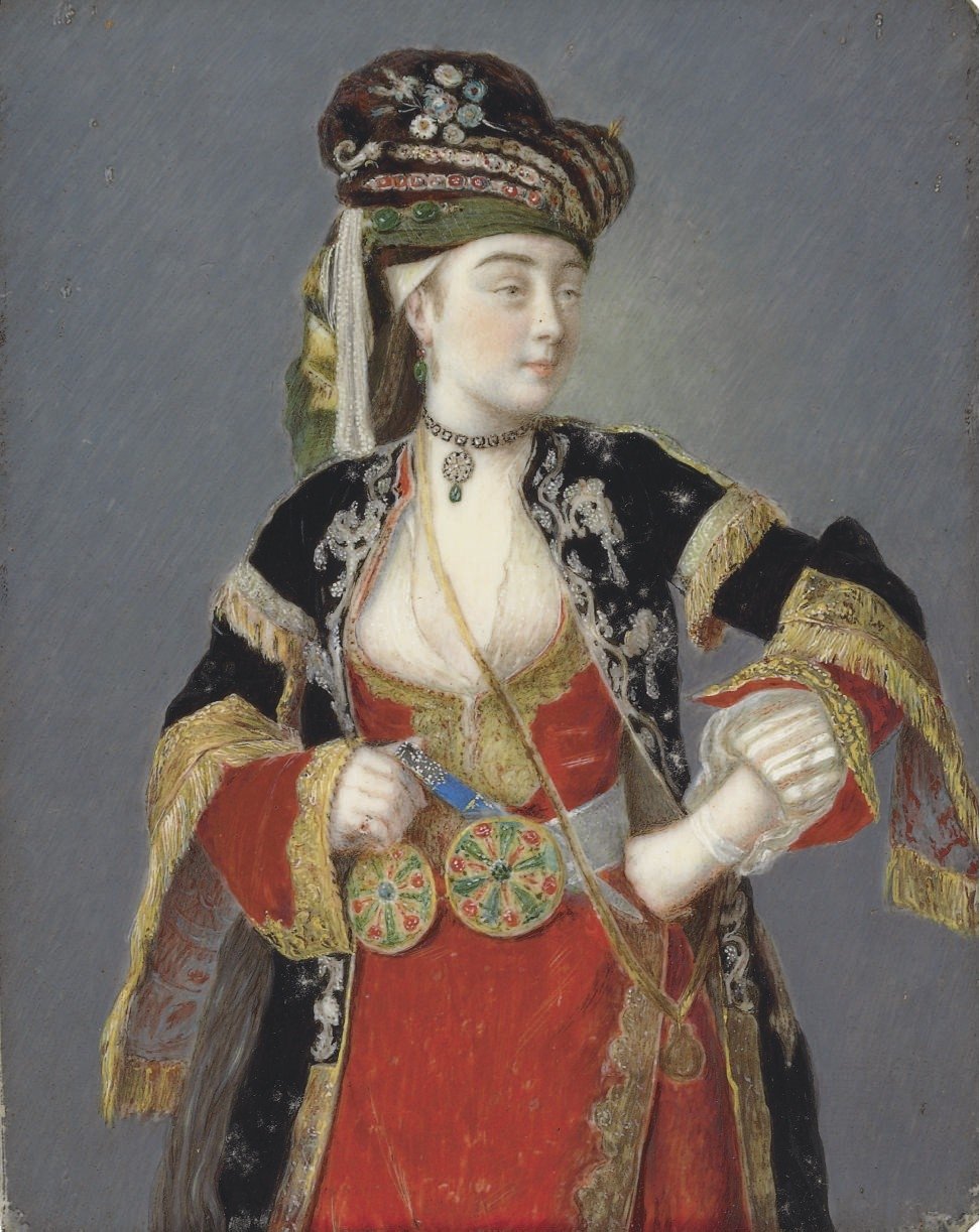 Ritratto Presunto di Laura Tarsi in Abito Turco da Jean Étienne Liotard