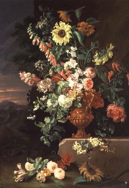 Girasoli, digitali ecc. da Jean Baptiste Monnoyer