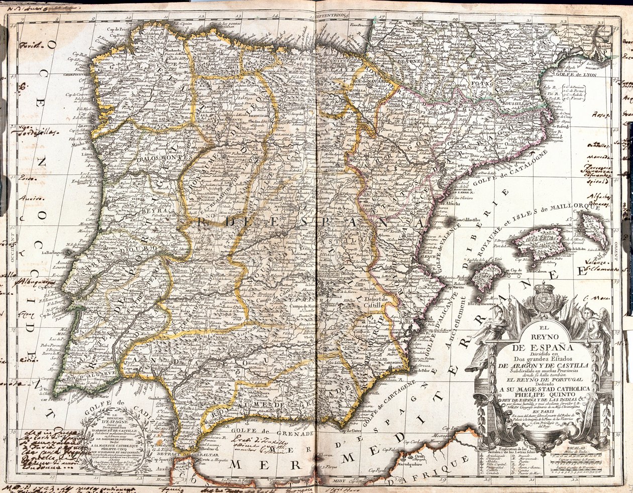 Spagna, Portogallo da Jean Baptiste Nolin