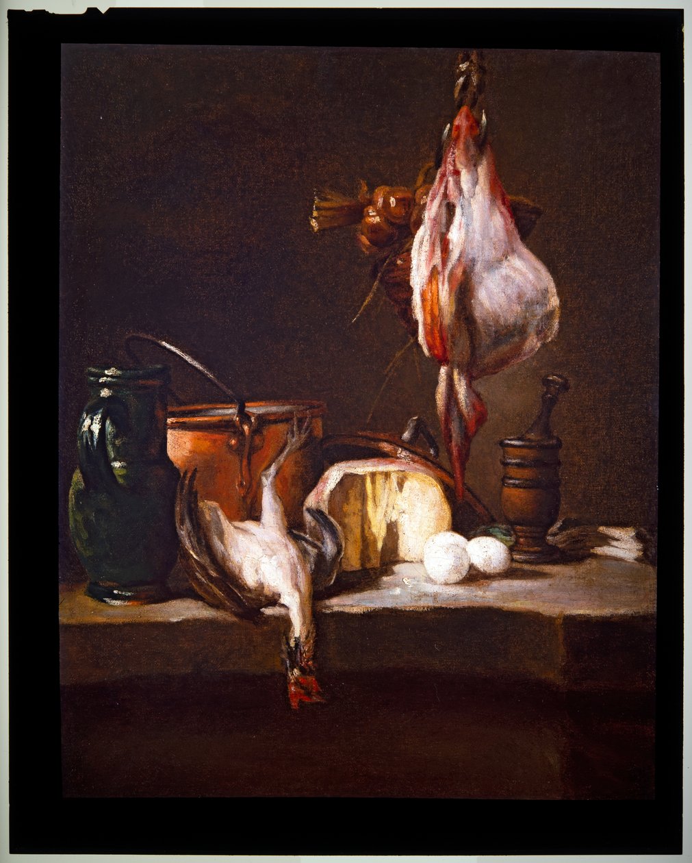 Tavolo da Cucina con una Razza da Jean Baptiste Simeon Chardin