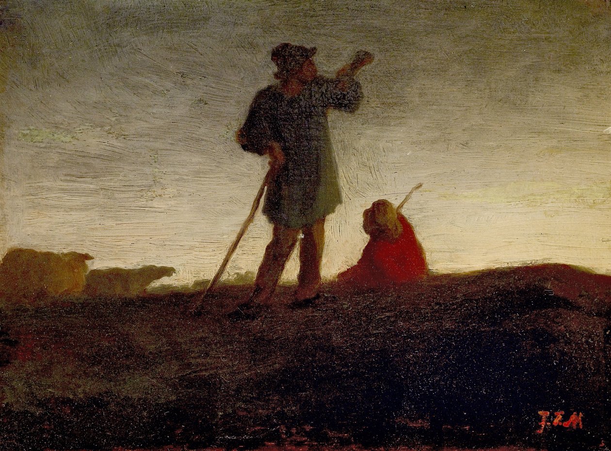 Richiamando il gregge, 1866-72 da Jean Francois Millet