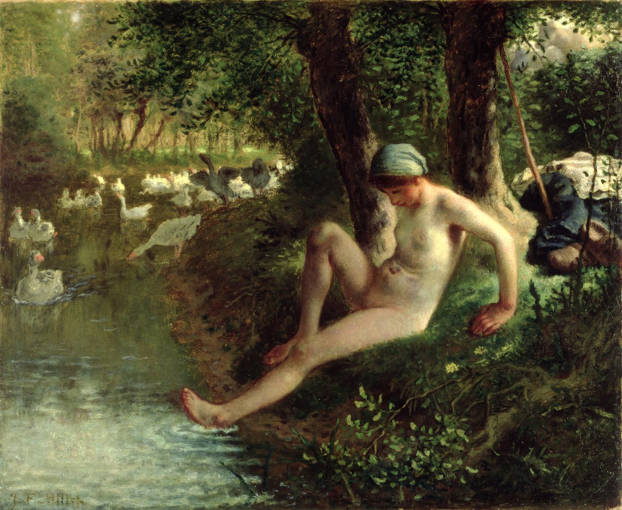 La bagnante, 1863 da Jean Francois Millet