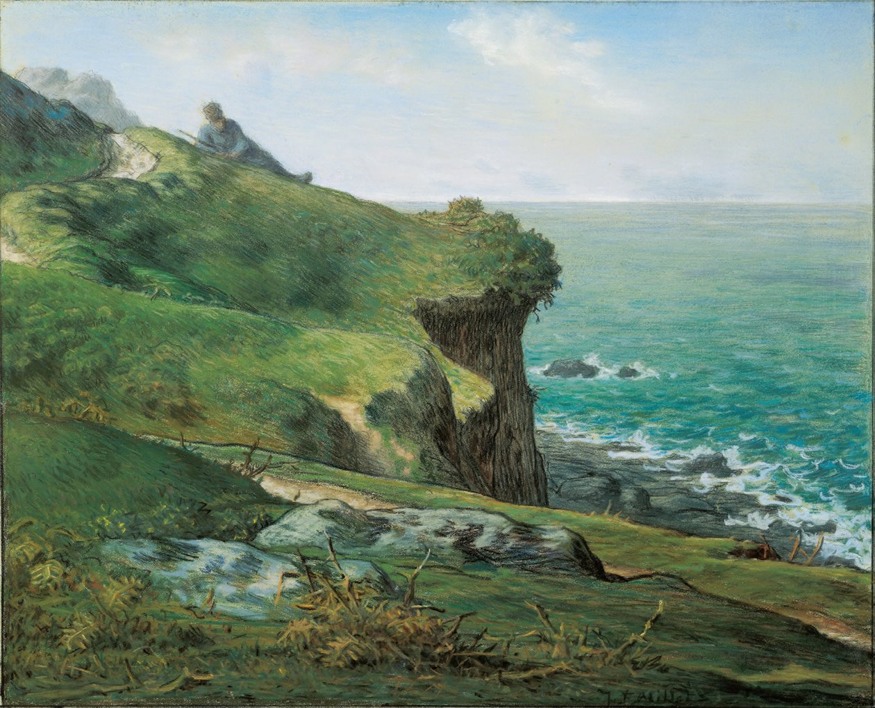 Scogliere di Gréville da Jean Francois Millet