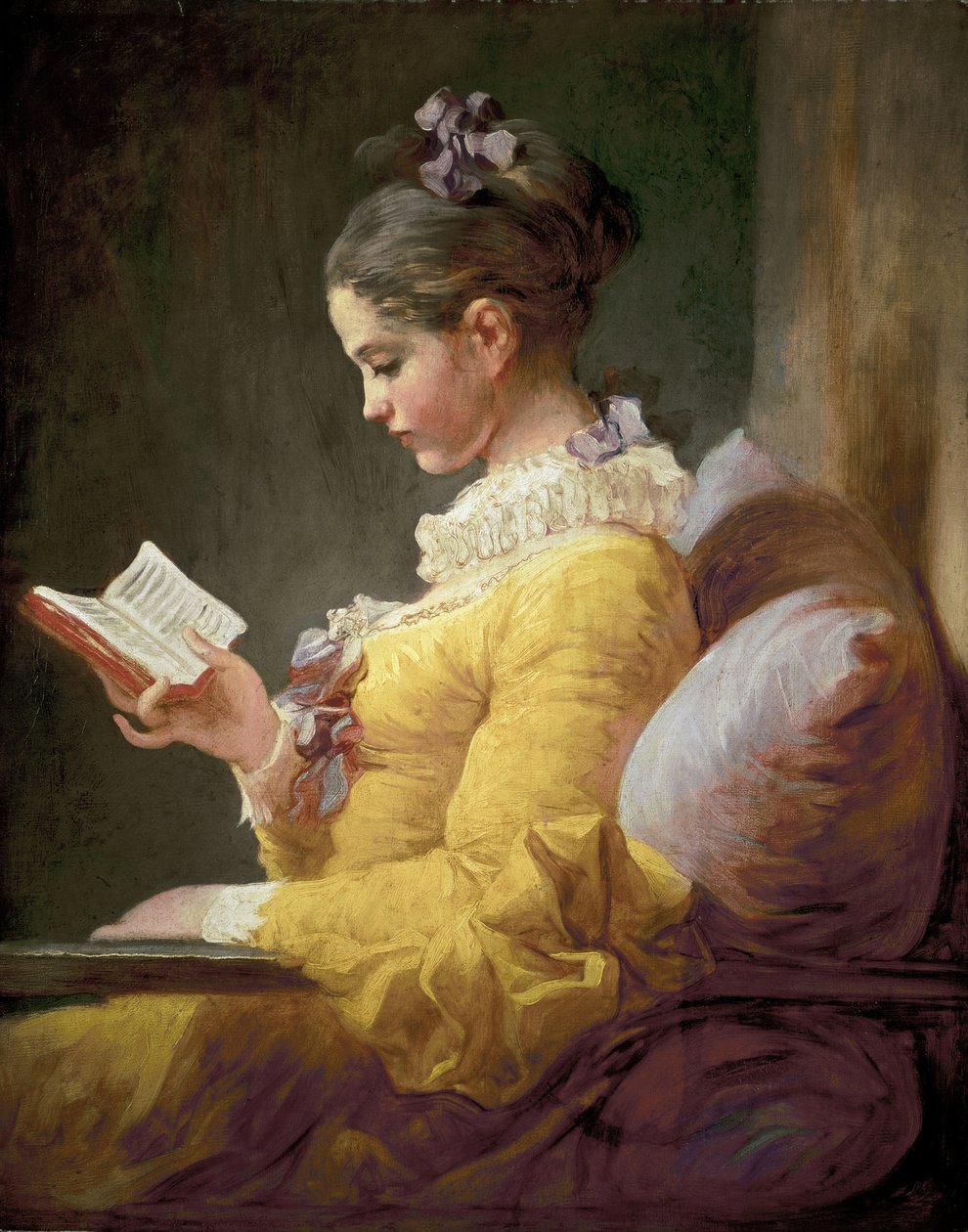Giovane ragazza che legge, c.1770 da Jean Honore Fragonard