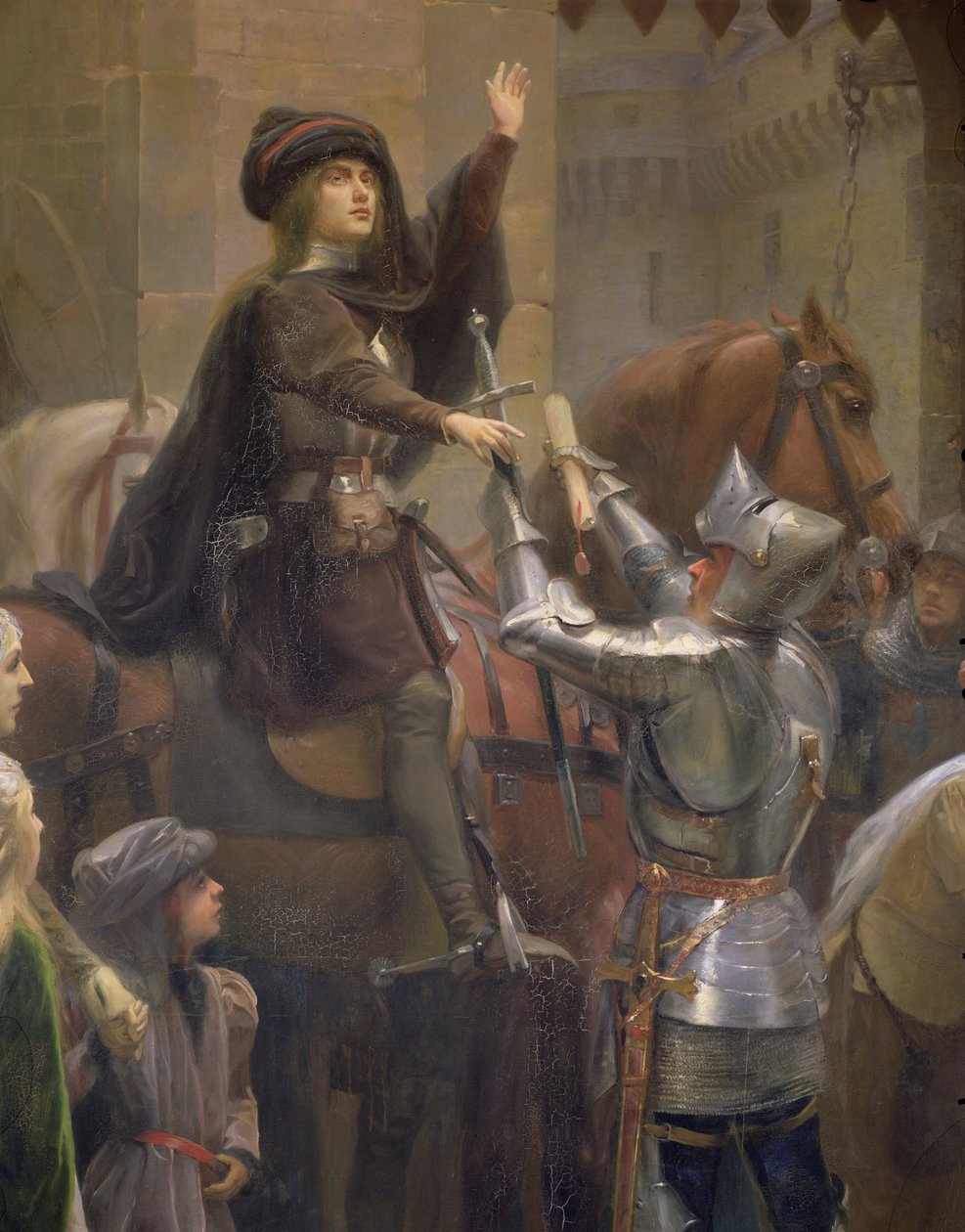 (dettaglio) Baudricourt e Giovanna d