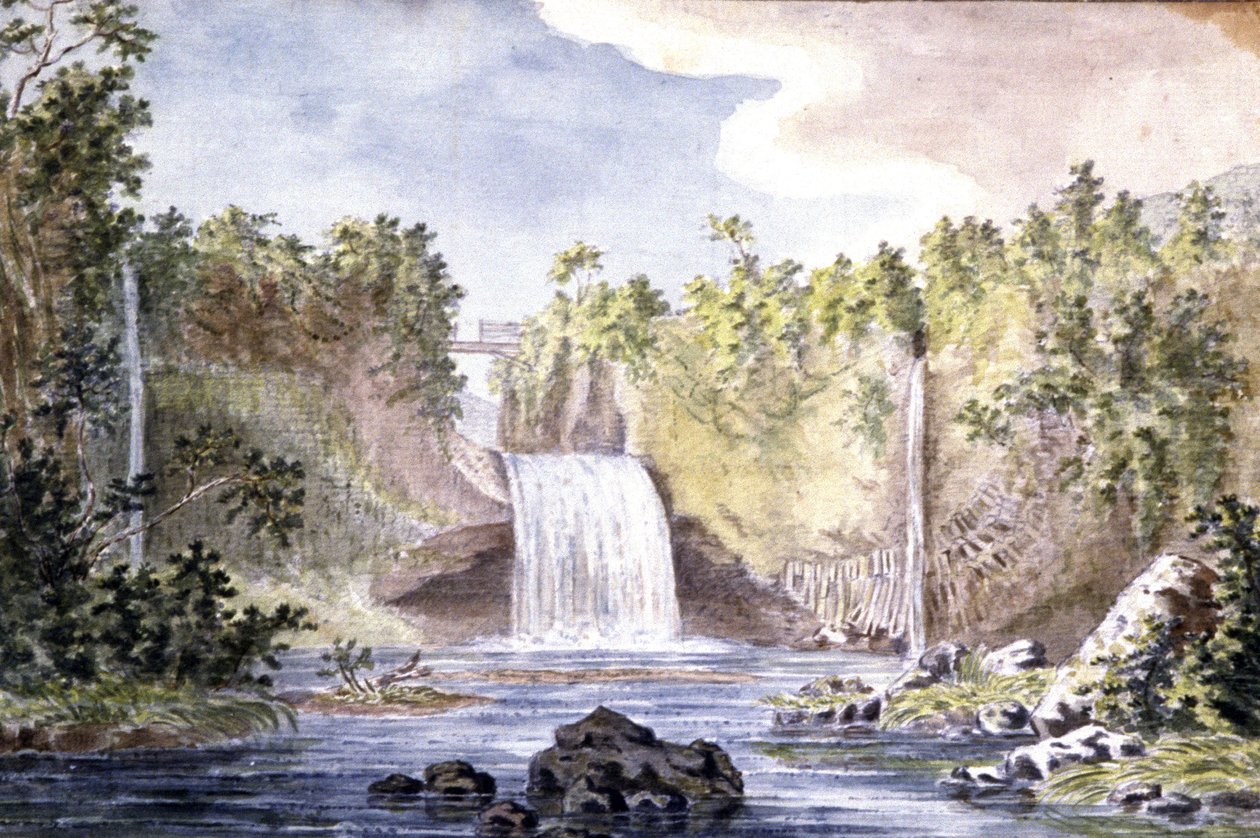 Cascata di roccia sull