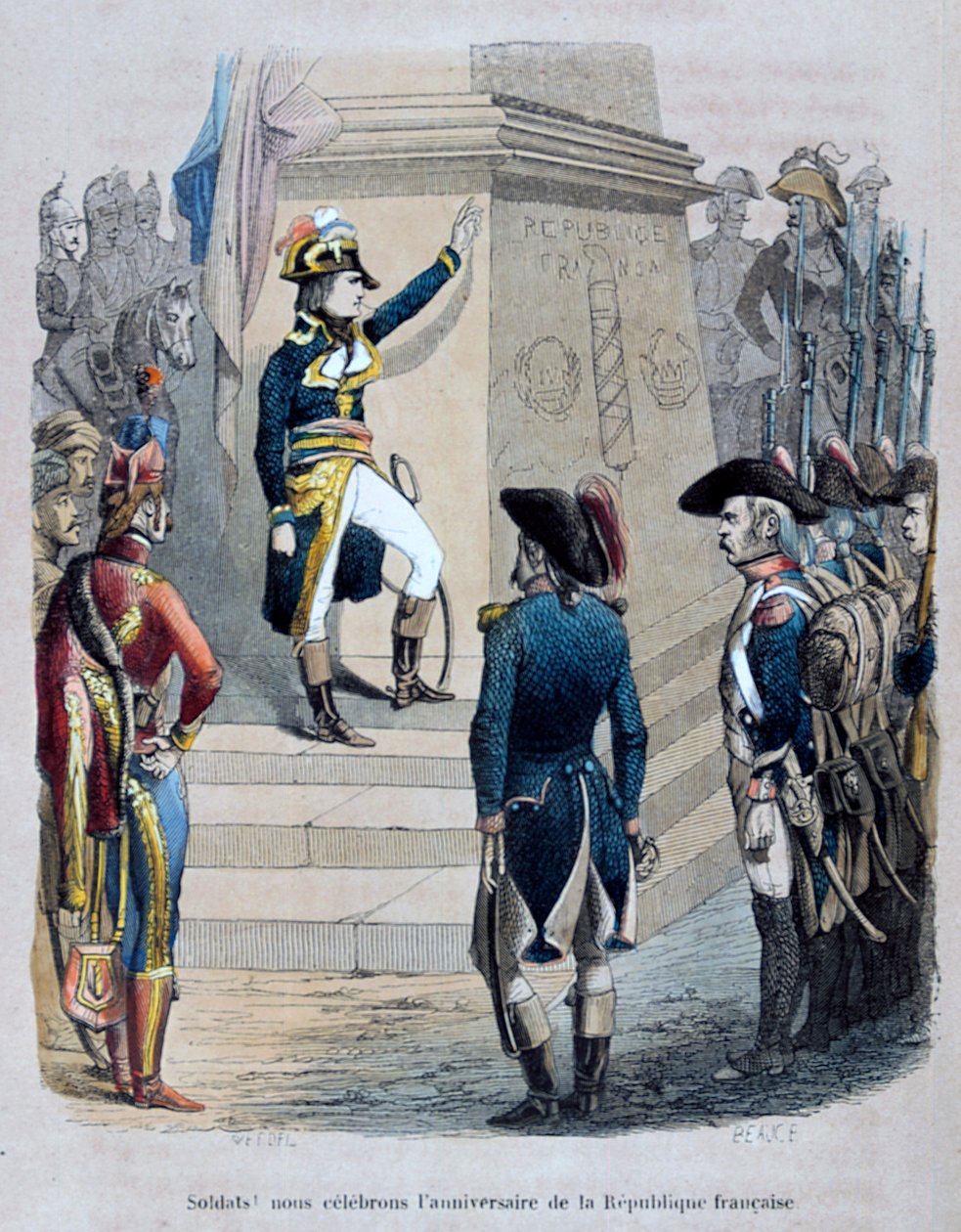 Napoleone in Egitto, 1847 da Jean Adolphe Beauce