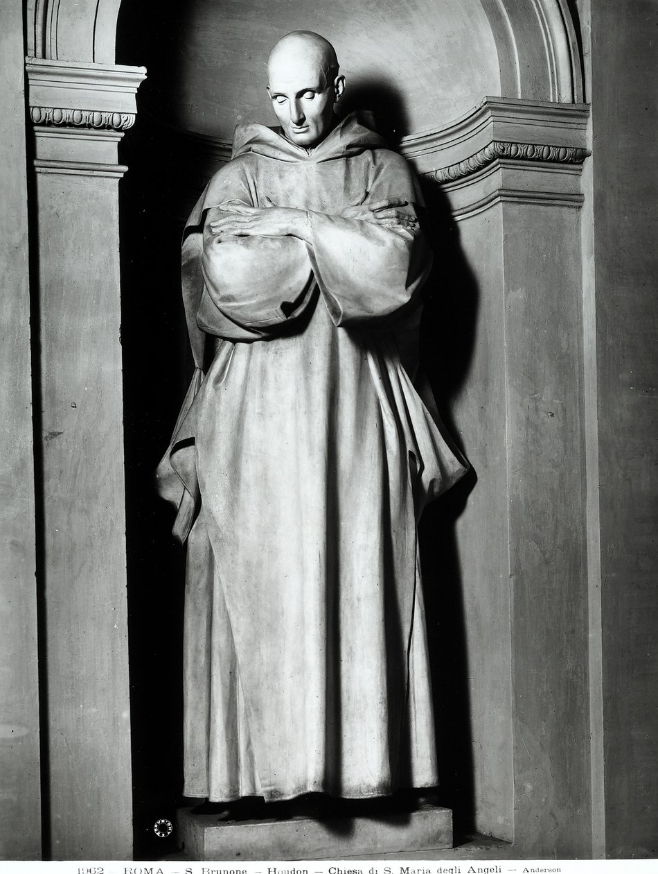 San Bruno di Colonia (marmo) da Jean Antoine Houdon