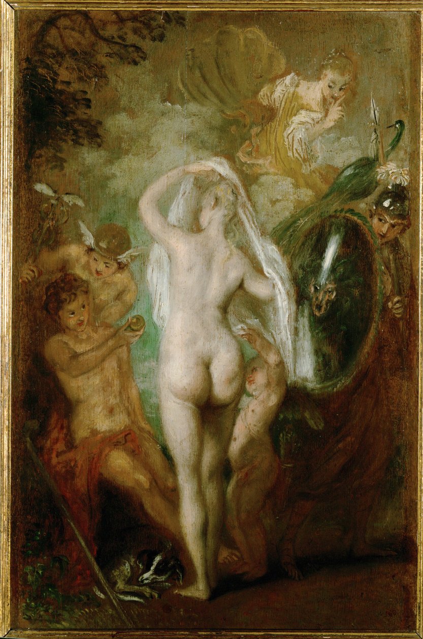 Il giudizio di Parigi ... da Jean Antoine Watteau