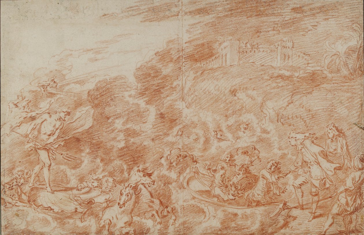 Tempesta in mare da Jean Antoine Watteau